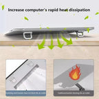 Universal 1 Pair Foldable Laptop Stand Home Invisible Non-slip Notebook Bracket Aluminium Alloy for MacBook HP Dell Lenovo