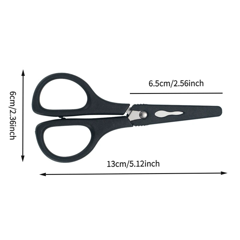 With Cover Safety Scissors, Lightweight Portable for Home Office School Kids DIY Craft Paper Cutting Stationery