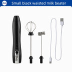 Bincoo-Electric Coffee Milk Maker, Handheld Household Mixer, Adjustable Double-Headed Gear
