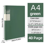 A4 Side-Loading Document Folder Multi-Layer Transparent  Organizer Paper Holder Sheet Music Binder with Dividers 20/30/40/60Page