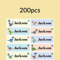 100-500Pcs Custom Animal Name Stickers, Waterproof Labels for Kids, Clothing, Gifts, School, Home, Office, Birthday, Family Use