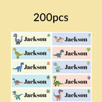100-500Pcs Custom Animal Name Stickers, Waterproof Labels for Kids, Clothing, Gifts, School, Home, Office, Birthday, Family Use