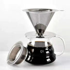 Reusable Coffee Filter Holder Versatile Double Layer Stainless Steel Coffee Tea Strainer Coffee Accessories Coffee Making Tool