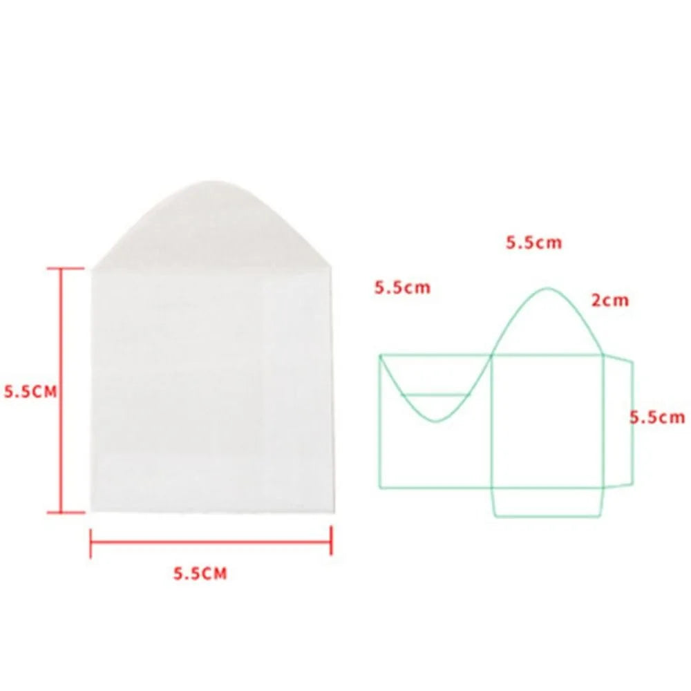 100pcs/lot Invitations Blank Translucent Envelope Postcards Message Card Sulfate Paper Envelope Business Letters Wedding