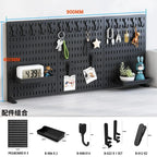 Desktop Pegboard Storage Kit: Stand-Up Clip - On Panels, Perfect for Home Office and Study Storage.