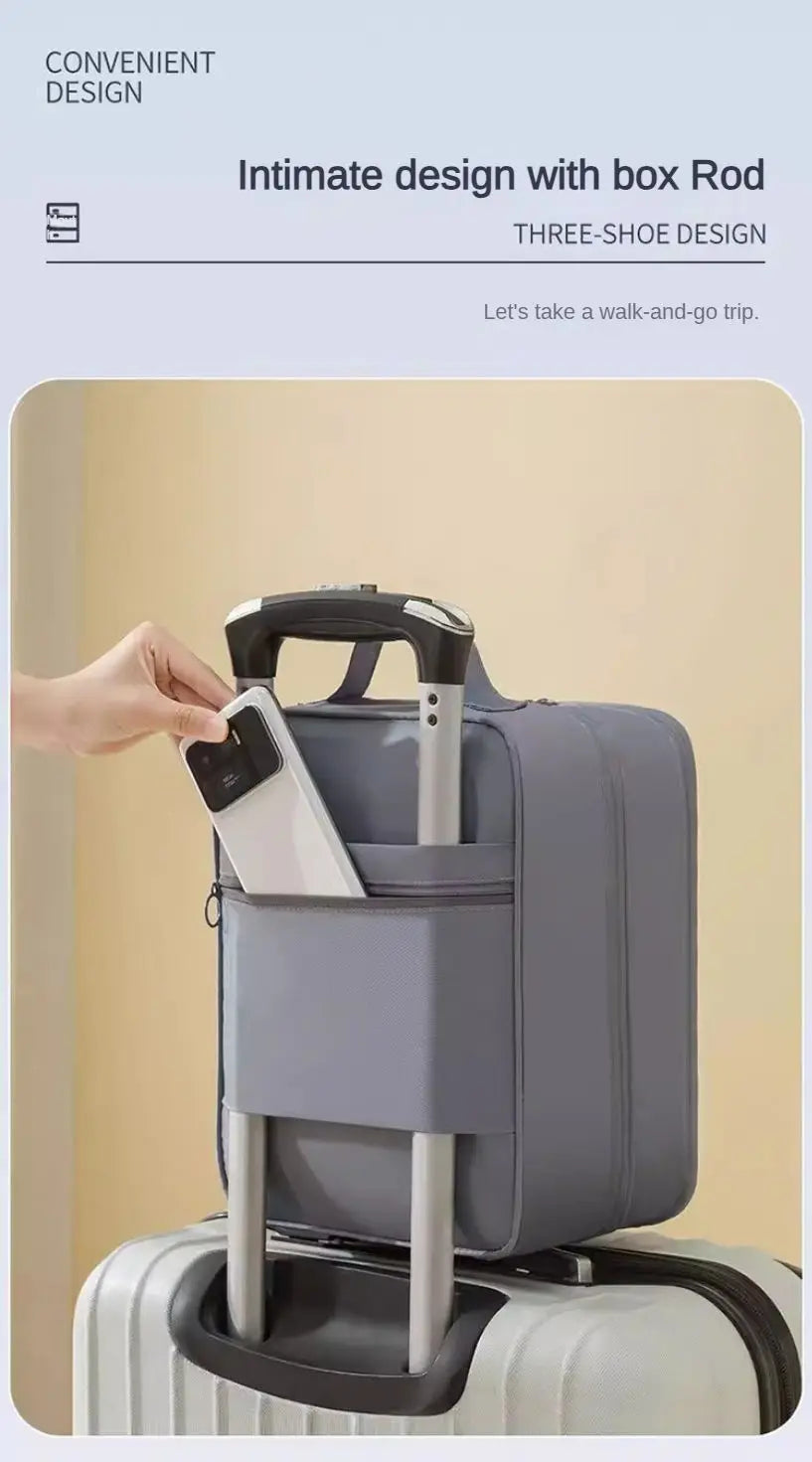 Travel Shoe Bag Storage Bag Washed Diagonal Breathable Mesh Multiple Pairs of Shoes Portable Shoe Box for Business Trips