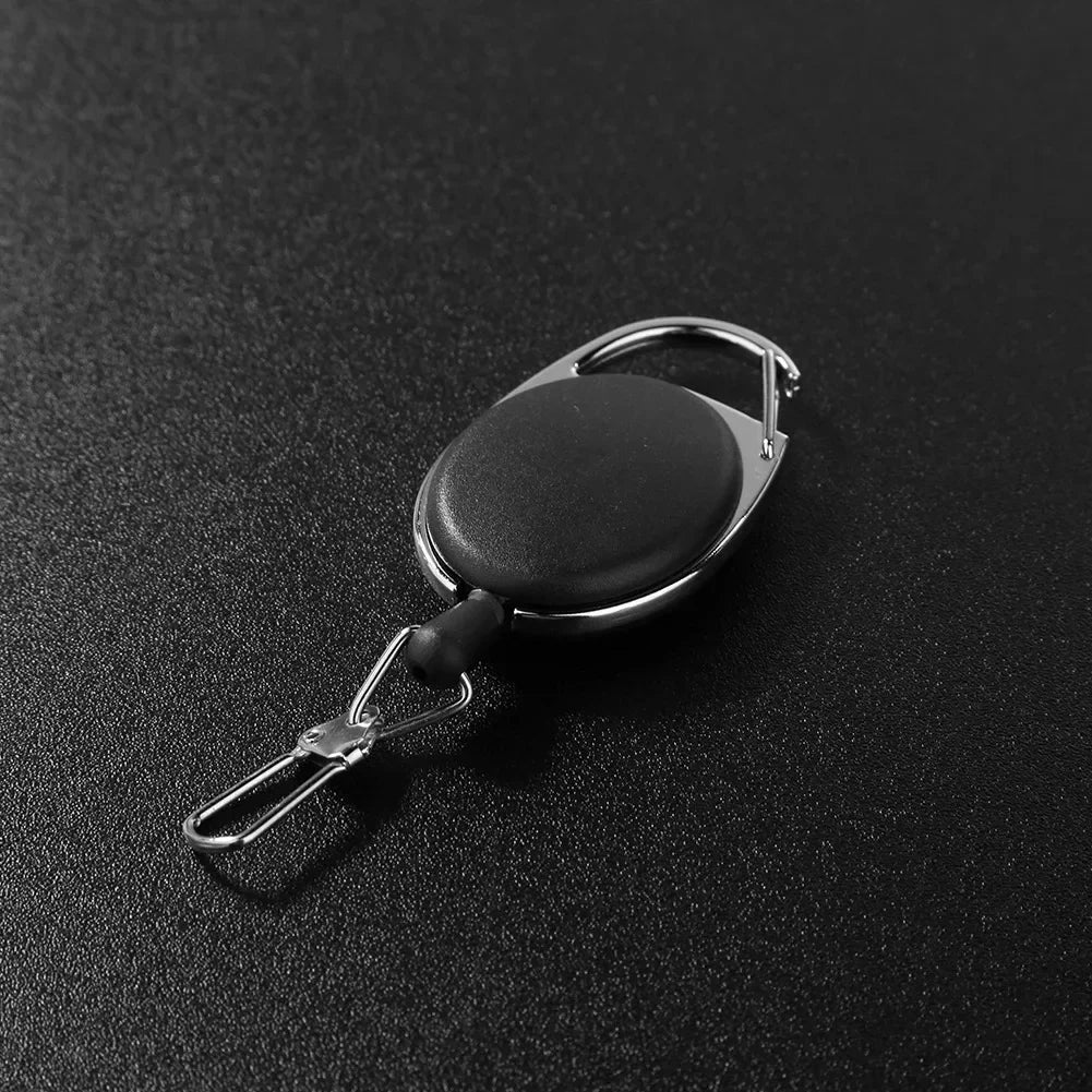 1/3/5/10Pcs Fly Fishing Key Ring Retractor Tool Retractable Keychain Reel Badge Holder Fishing Tackle
