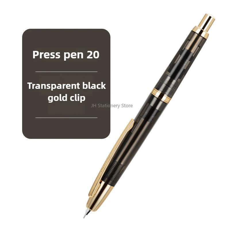 JINHAO 20 Press Fountain Pen Retractable EF/F Nib Plastic With Clip School Supplies PK 10 A1 Stationery Writing Ink Converter
