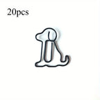 20pcs Colorful Animal Paper Clips - Cute Sitting Dog Design, Iron Material, Perfect for Office Organization