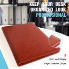 Multifunctional Conference Folder A4 Business Stationery Folder PU Leather Contract File Folders Filing Office School Supplies