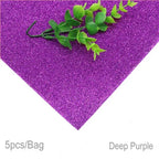 5Sheets 20*30cm Glitter Foam Paper Sparkles Paper for Children's Craft Activities DIY Cutters Handcraft Foam Paper Without Glue