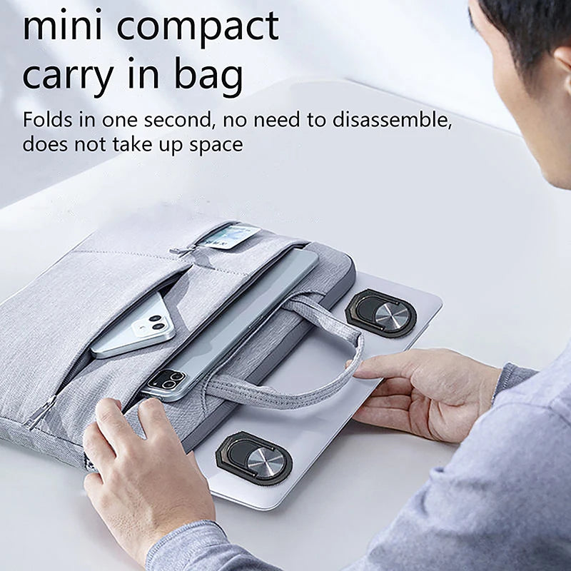 2pcs Universal Mini Laptop Stand Foldable Desktop Feet Holder For Ipad MacBook PC Computer Keyboard Cooling Pad Invisible Stands