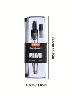 Precision Compasses with Replaceable Tips  Student Drawing and Mapping Tool Set  Suitable for Both Examination and Office Use