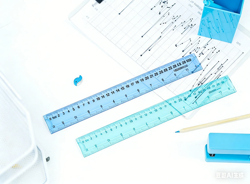 Deli 6209 Flexible Ruler, Bendable 30cm Plastic Straight Ruler, High Toughness Student Office Measuring Tool