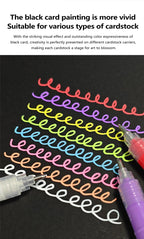 GuangNa 168/12 Colors High Gloss Acrylic Marker Pen Set,Hard Headed Drawing Pens,DIY Graffiti Paint Pen Stationery,GN.586