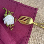 Set of 6 Cotton Dinner Cloth Napkins 30x45cm Soft Washable Perfect for Weddings Parties Christmas Birthdays and Family Gathering