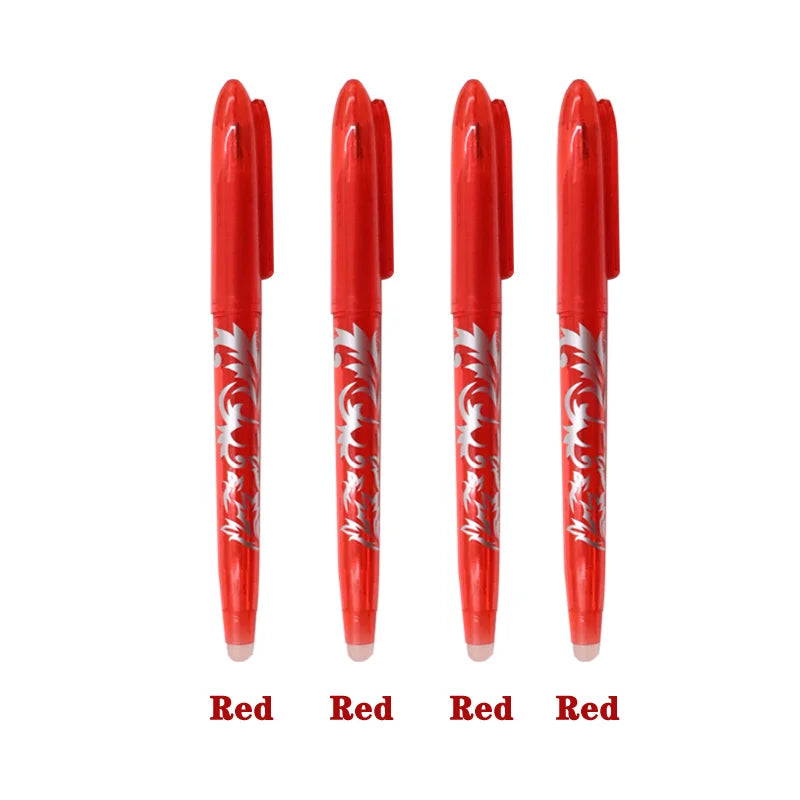 8/4pcs Erasable Gel Pen  Multi-Color0.5mm Tip Painting Writing Drawing School Black Blue Red Pink Orange Green Purple Light Blue