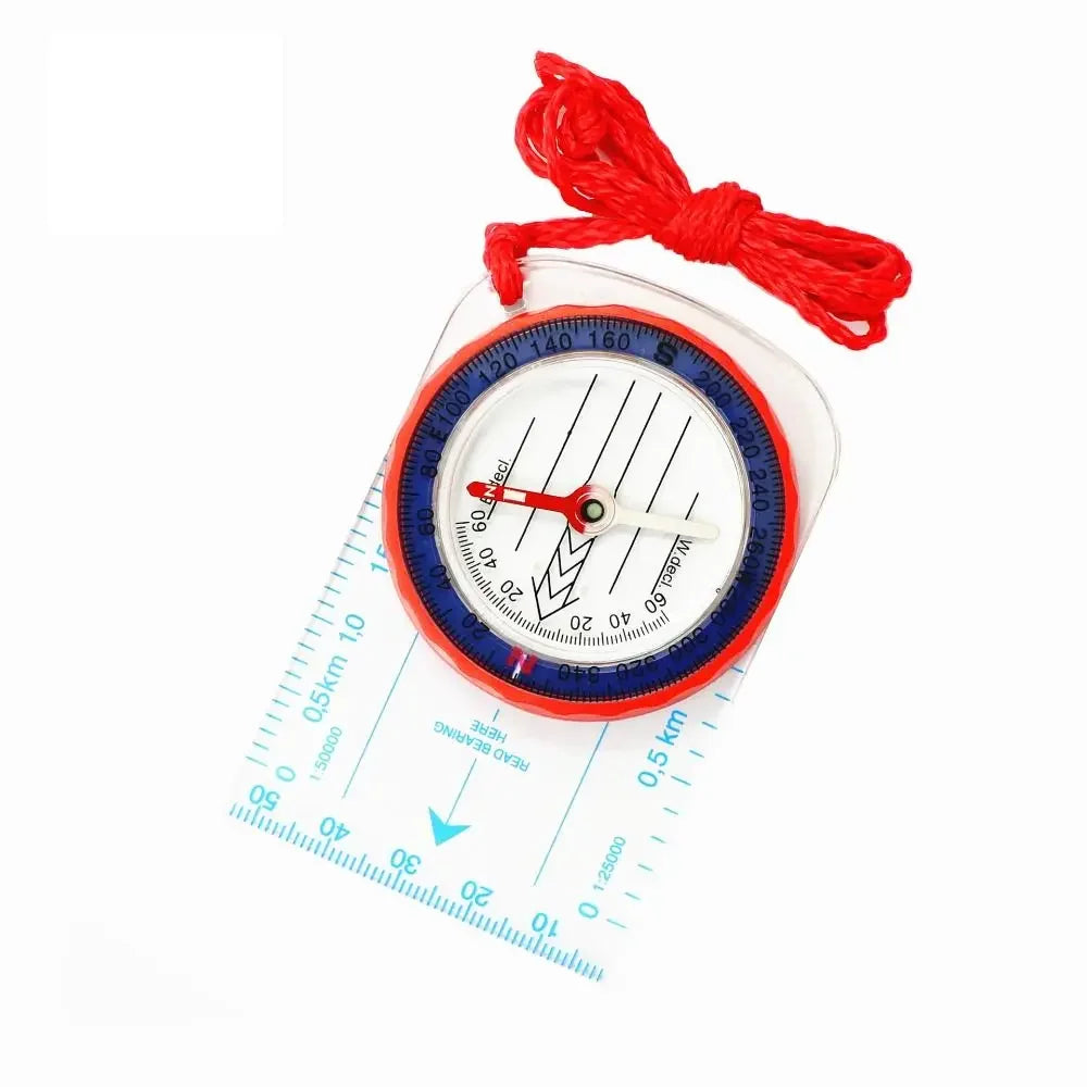 Compass Navigation Map Reading Scouts Camping Hiking Scale Ruler Outdoor Orienteering Tools