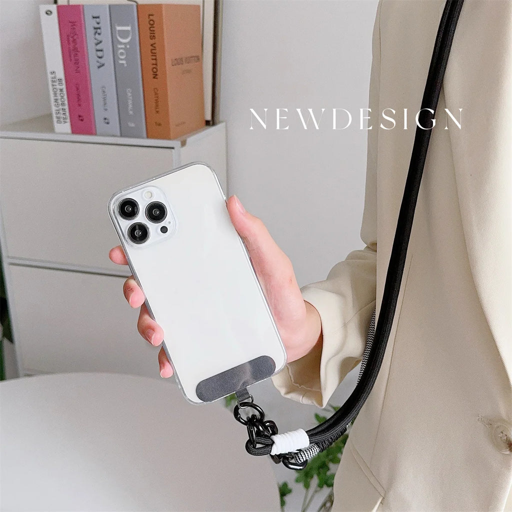 1Pc Long Mobile Phone Strap Portable Crossbody Strap Phone Case Universal With Phone Strap Connection Lanyard ﻿