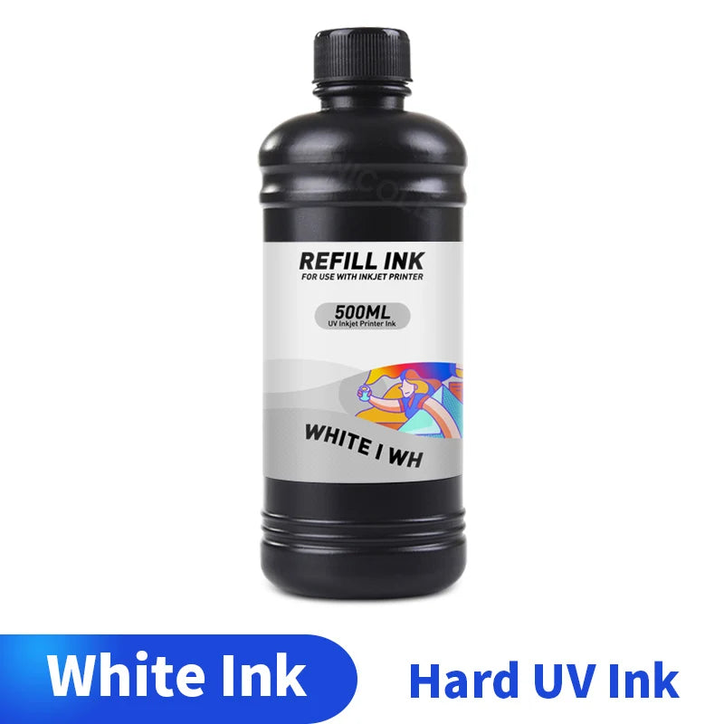 HINICOLE 500ml LED UV Ink 1000ml For Epson L800 L805 L1800 R280 R290 R330 1390 1400 1410 For DX5 DX6 DX7 Universal UV Printer