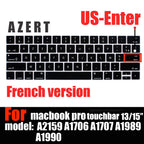 Keyboard Cover Skin for MacBook Pro with Touch Bar 13" and 15" ( Model Number A2159 A1706 A1707 A1989 A1990, 2016-20129 Release)