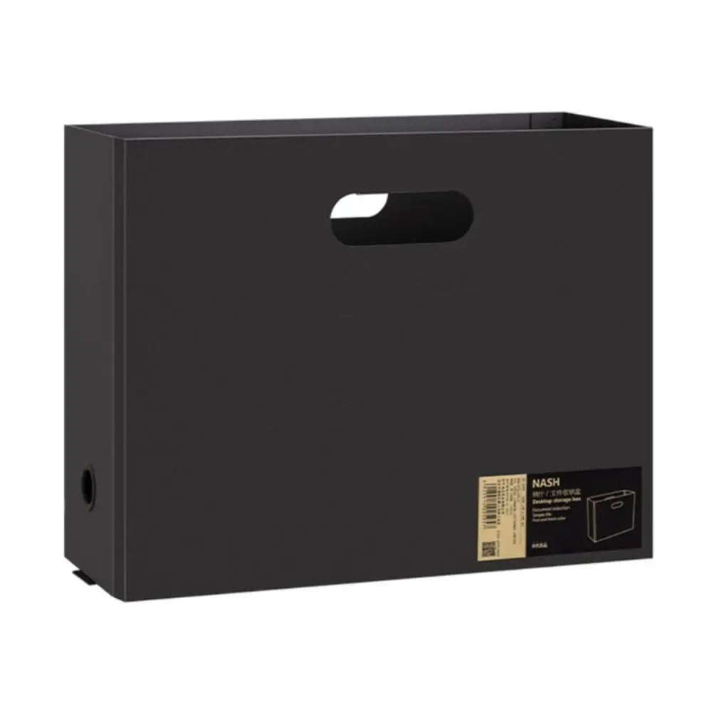 Gifts Plastic File Box Large Capacity Foldable A4 Storage Box Stationery Supplies Foldable Desk Organizer
