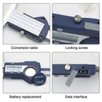 SHAHE Depth Vernier Caliper Micrometer 150/200/300 Mm Digital Vernier Caliper Stainless Steel Electric Digital Depth Gauge