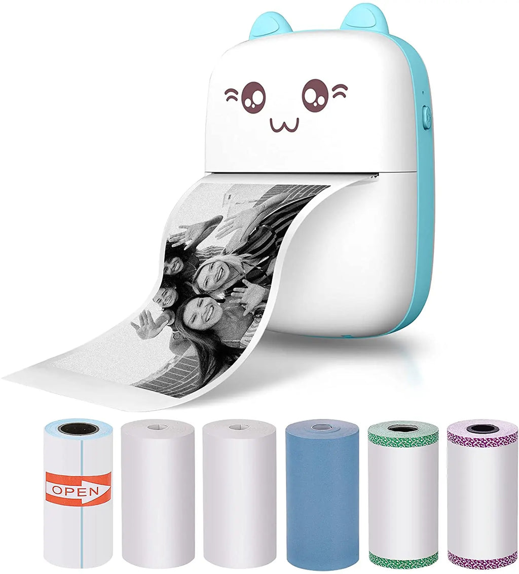C9 mini HD printer portable sticker label Printer Bluetooth pocket thermal printer with paper for student note inkless printing