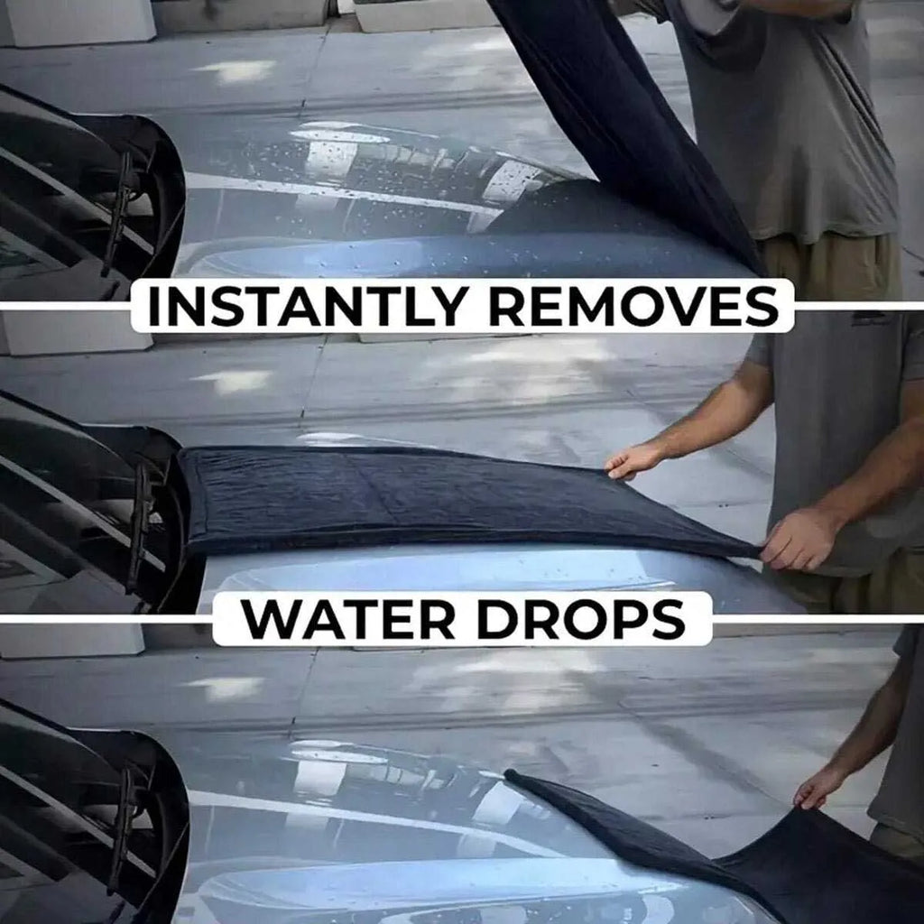 Microfiber Car Cleaning Towel - Absorbent, professional glass and vehicle detailing cleaning cloth for home and car maintenance