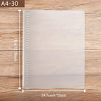 175-Page Capacity Ringed Binder, Clasp Closure Plastic Organizer Binder for Office, School, Home Supplies - PP Material
