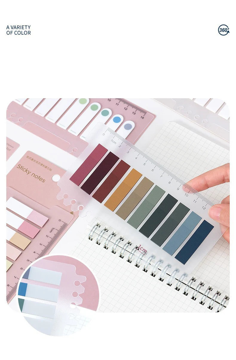 200 Sheets Index Tabs Self Adhesive Page Markers Transparent Sticky Notes Classify Files Flags Posted It Planner Stickers