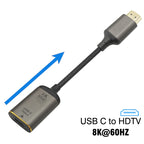 USB Type C To HDMI-Compatible 8K USB C to DP DisplayPort miniDP 4K VGA Adapter For Laptop MacBook TV Box PS5 Switch iPad Galaxy