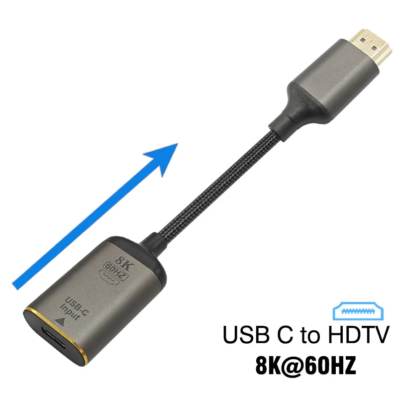 USB Type C To HDMI-Compatible 8K USB C to DP DisplayPort miniDP 4K VGA Adapter For Laptop MacBook TV Box PS5 Switch iPad Galaxy