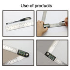 SHANHR 200mm/300 mm Digital Meter Angle Inclinometer Angle Digital Ruler Electron Goniometer Protractor Angle Finder