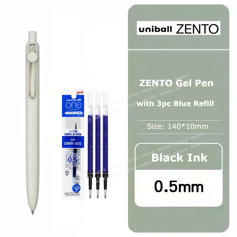 uniball ZENTO Standard 0.38/0.5mm Gel Pens,Water-Based Smooth Writing Roller Ball Pens Fit for a variety of occasions Stationery