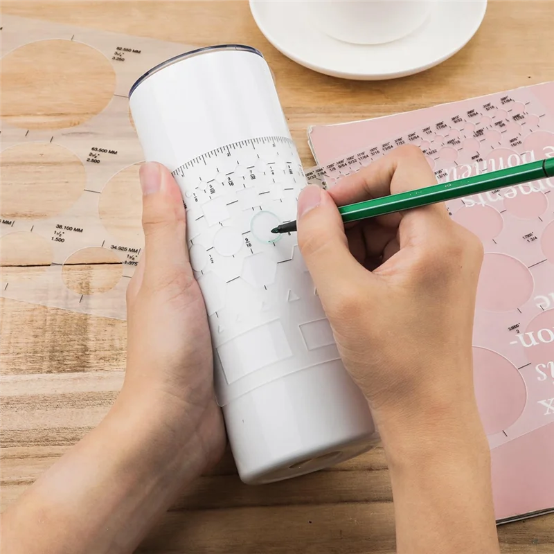 J1UL1N 3Pcs Circle Templates For Drafting Flexible Circle Stencils With Geometric Shapes 6 Sizes Plastic Measuring Rulers