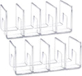 2pcs Clear Acrylic Desk File Sorter Purse/Handbag Organizer Clutch Divider Mesh Folder Office Supplies Stand Bookshelf