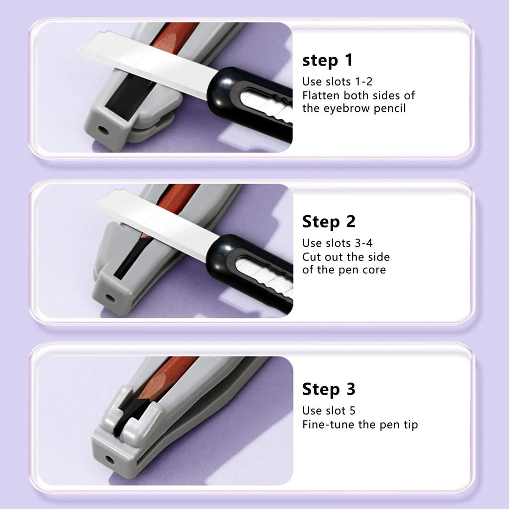 Eye Makeup Pencil Sharpener Eyebrow Pencil Sharpener Portable Eyebrow Pencil Tools Makeup Pencil Shaper