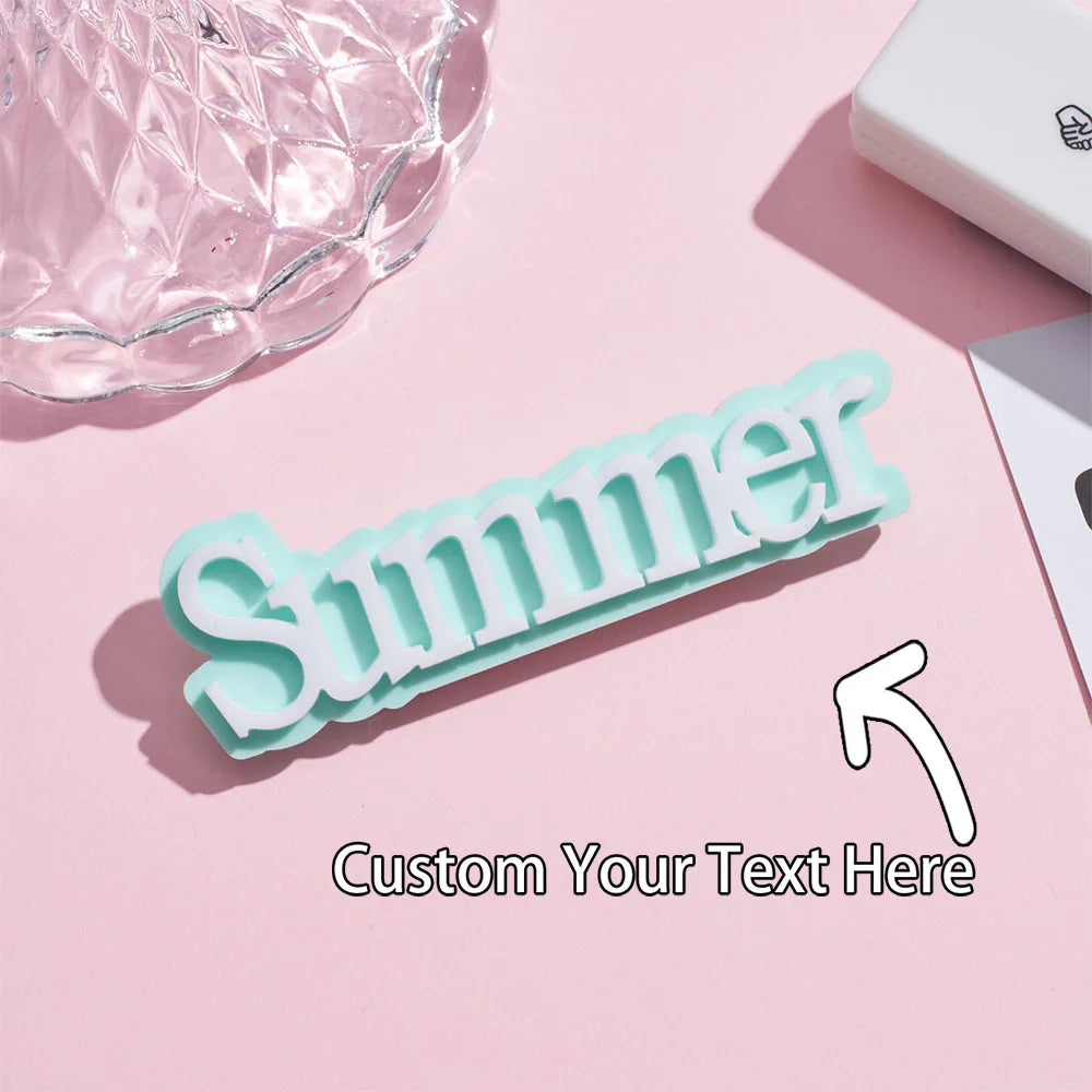 A custom acrylic letter brooch, personalized name brooch, a gift for family members, friends or loved ones on special occasions
