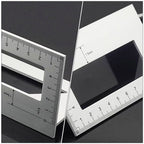 Aluminum Alloy T Ruler Right Angle 45 90 Degree Scribing Ruler Woodworking Measuring Tool Woodworking Scriber Vertical