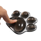 Mouse Pad Wrist Rest Transparent Wrist Guard Cute Cat's Paw Shaped Mouse Pad Non Slip Protection Hand Support Desktop Laptop