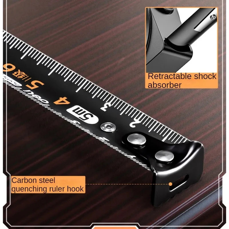 Deli Tools 1Pcs 3/5M Digital Tape Measure Retractable Metric Measuring Tape Household Woodworking Portable Measuring Tools