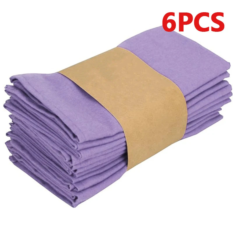 Table Cloth Napkins Durable Polyester Thicken Placemat Reusable for Kitchen Dining  Wedding Decoration 16inch*16inch