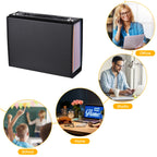 Accordian File Folder Organizer 24 Pockets Expanding File Case with Cover A4 Letter Size Document Organizer for Office School