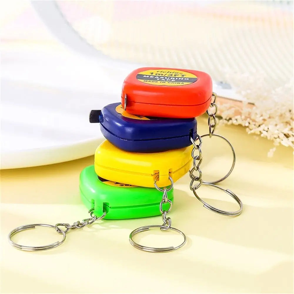 1M/1.5M Measure Ruler Retractable Centimeter Inch Roll Tape Mini Keychain Tape Measure Tailor Portable Sewing Measuring Tool