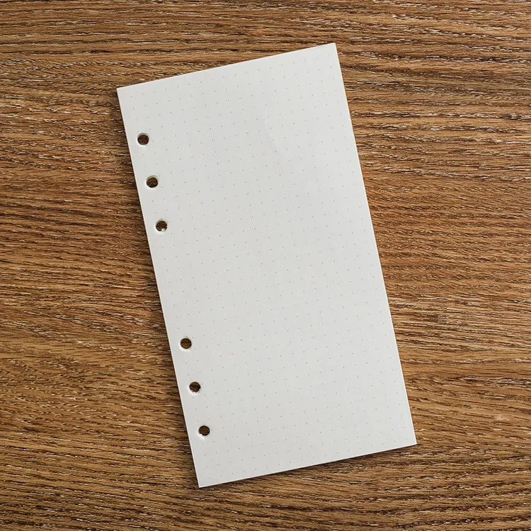 A6 40Sheets Loose Leaf Notebook Refill Spiral Binder Inner Page Grid Blank Line Diary Agenda PlannerSchool Stationery