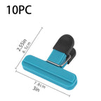 1-10 Food Clips, Large Bag Clips For Food Storage, Snack Clips With Sealed Handles