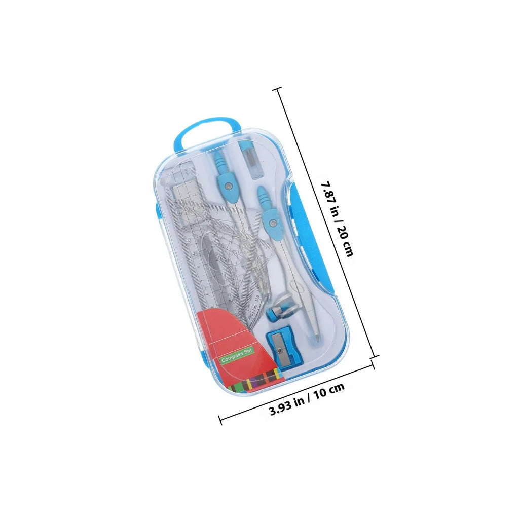 1Set Drawing Ruler Kit Professional Drafting Tools for School Student Office Geometry Math Engineering Design Supplies Storage