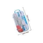 1Set Drawing Ruler Kit Professional Drafting Tools for School Student Office Geometry Math Engineering Design Supplies Storage