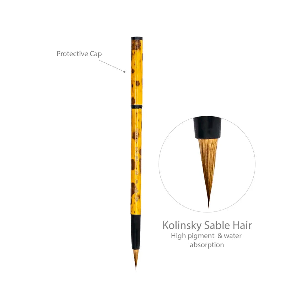 Artsecret Portable Calligraphy Brush for Small Characters Ink Watercolor Detail Paint kolinsky Nylong Mix Hair Writing brush